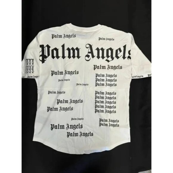 New Palm Angels White Ultra Logo Oversized T-shirt Size Large - Picture 3 of 3